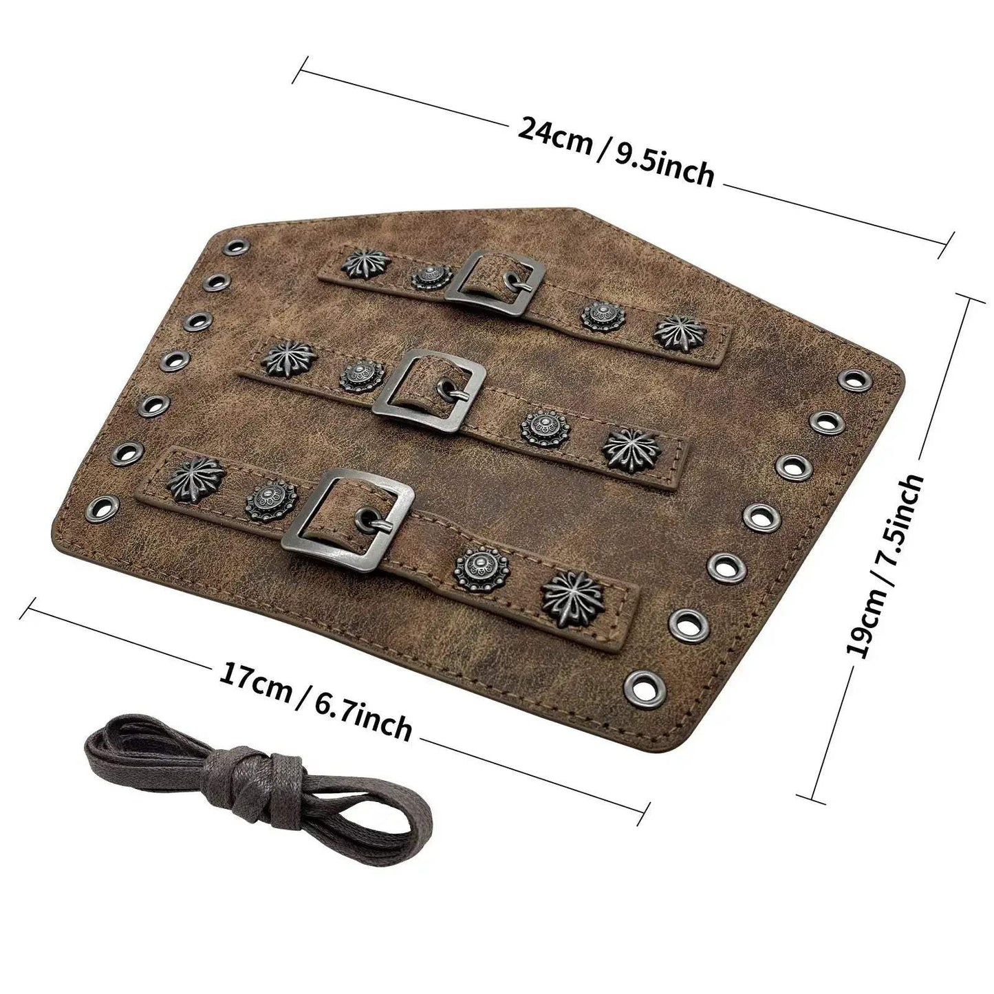 Durable Leather Arm Guard Bracer For Larp And SCA Costumes - ToylandEU