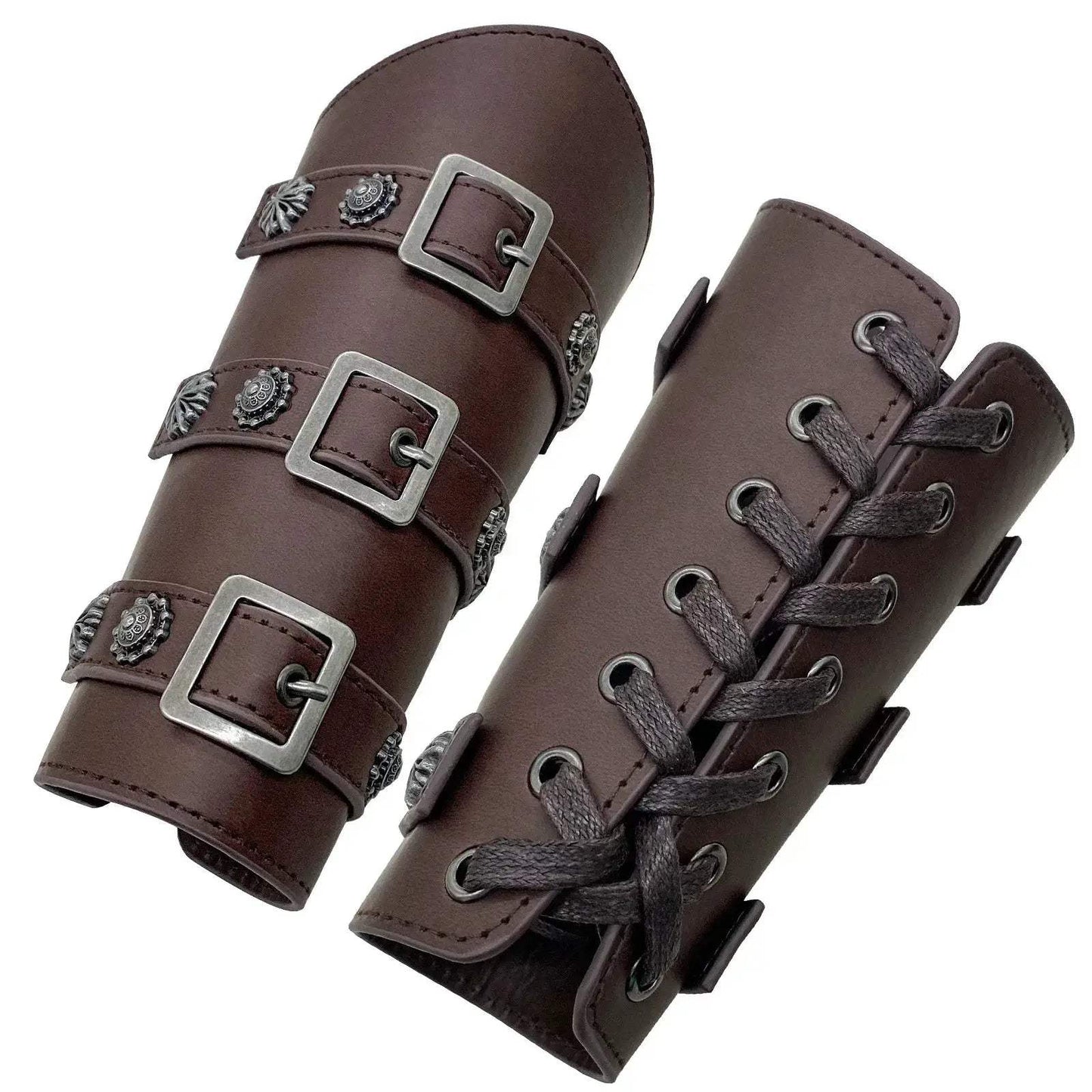 Durable Leather Arm Guard Bracer For Larp And SCA Costumes - ToylandEU