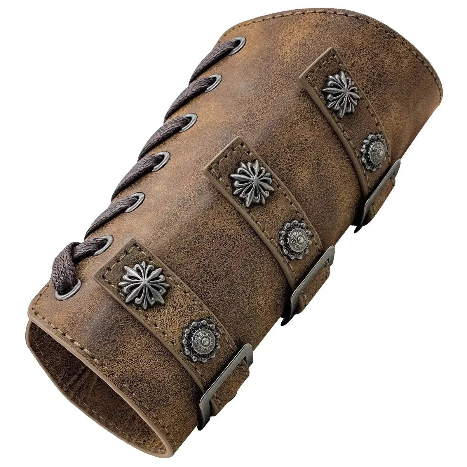 Durable Leather Arm Guard Bracer For Larp And SCA Costumes - ToylandEU