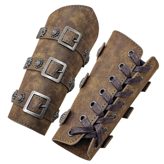  Durable Leather Arm Guard Bracer Heavy Duty Larp Gear -  ToylandEU™