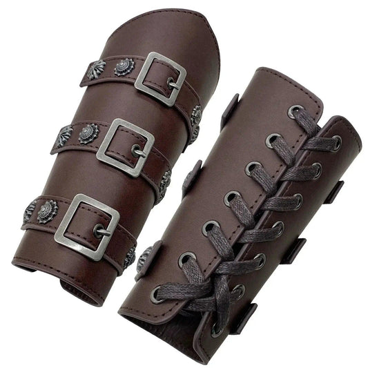  Durable Leather Arm Guard Bracer Heavy Duty Larp Gear -  ToylandEU™