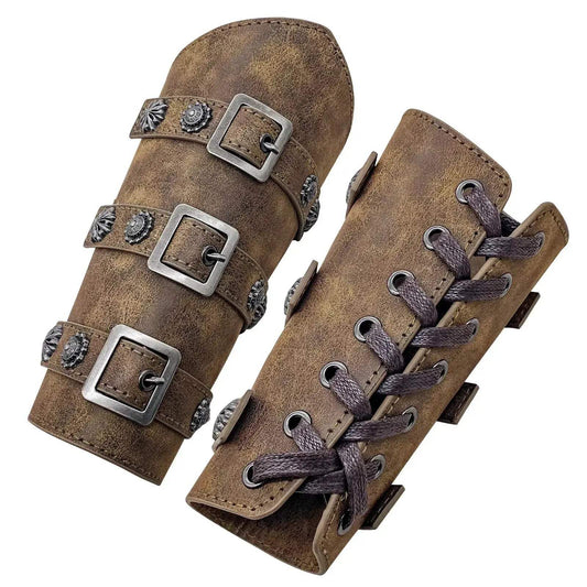  Durable Leather Arm Guard Bracer Heavy Duty Larp Gear -  ToylandEU™