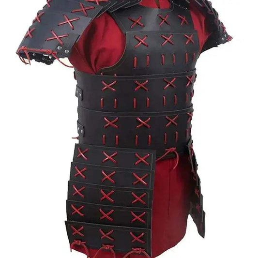 Durable Leather Chest Armor For Cosplay Steampunk Samurai - ToylandEU