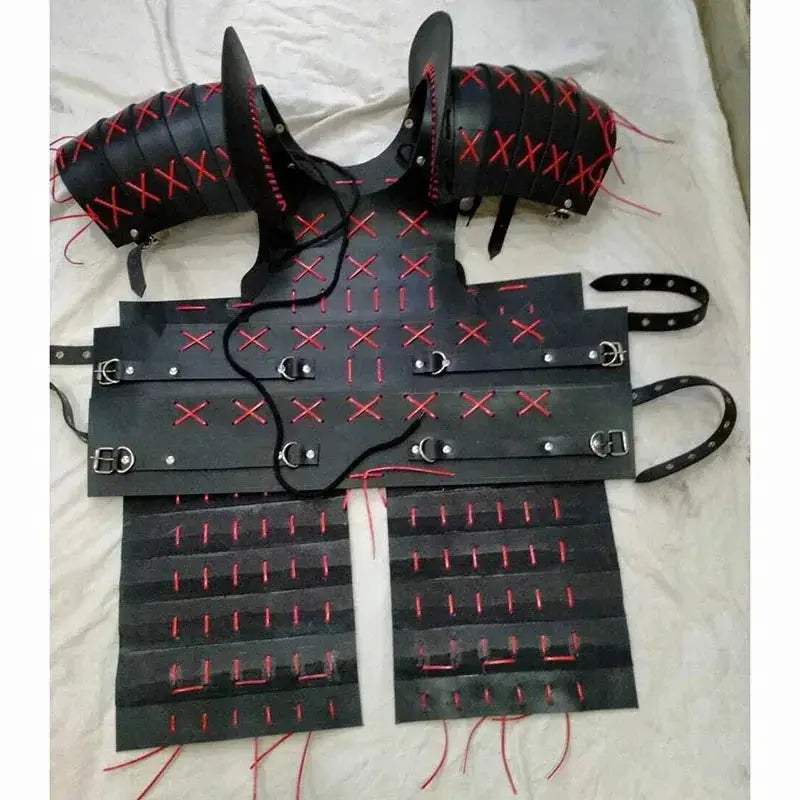 Durable Leather Chest Armor For Cosplay Steampunk Samurai - ToylandEU