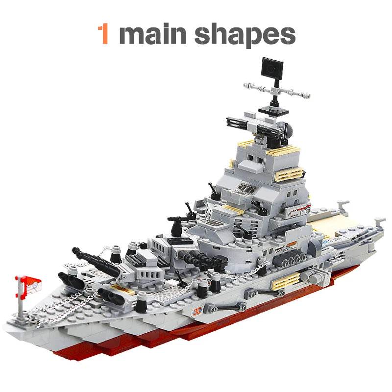 Durable Lego Compatible Blocks Navy Warships For Boys - ToylandEU