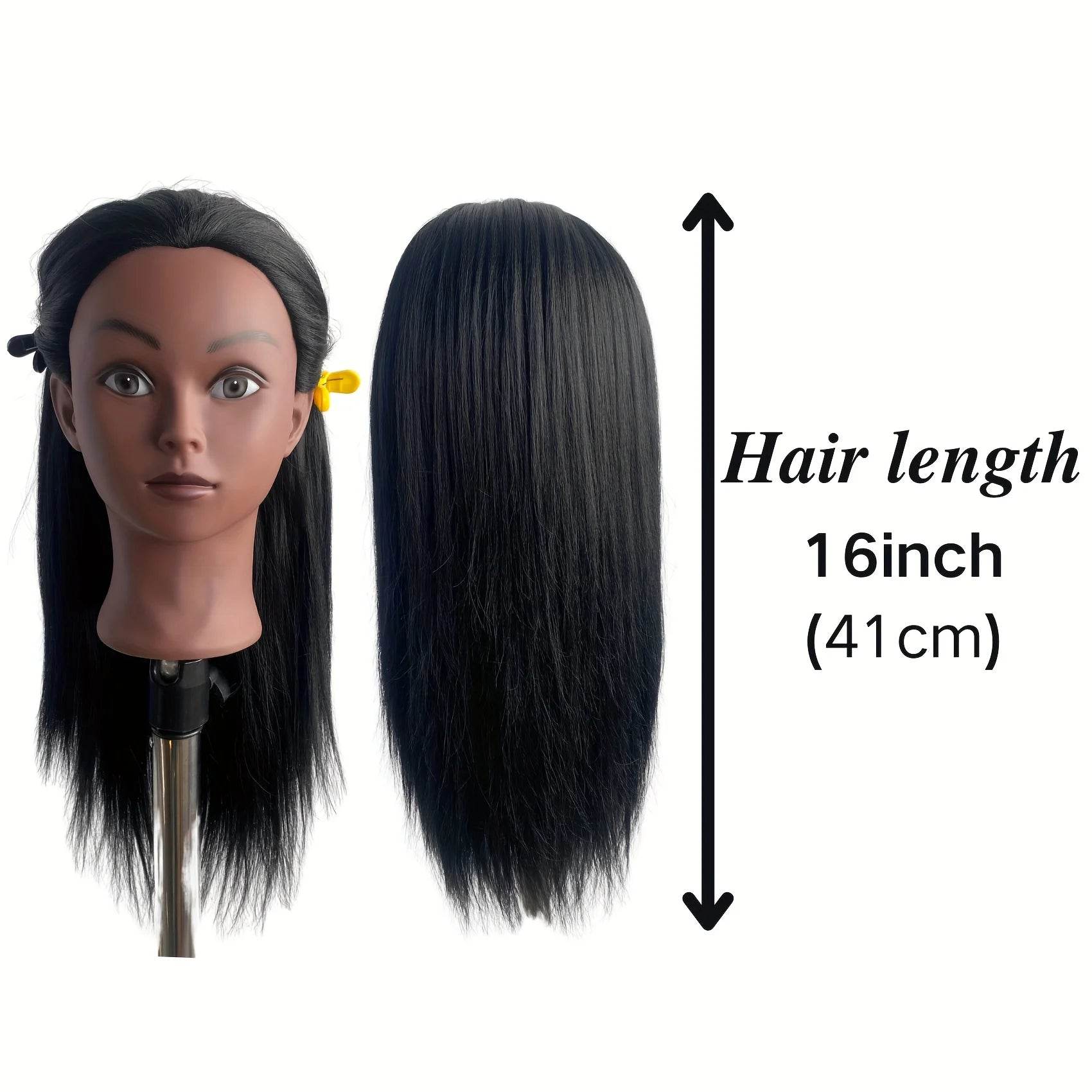 Durable Mannequin Head 16 Inch Synthetic Hair For Braiding - ToylandEU
