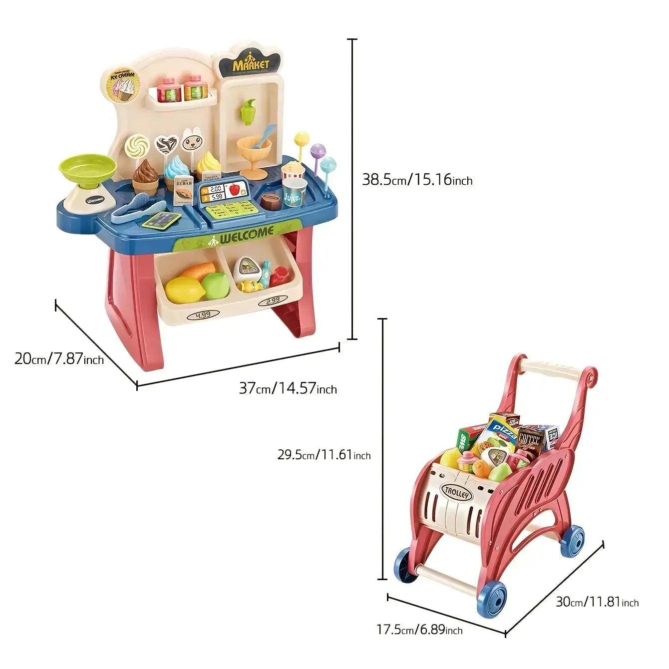  Durable Mini ABS Supermarket Cashier Set Toyland EU -  ToylandEU™