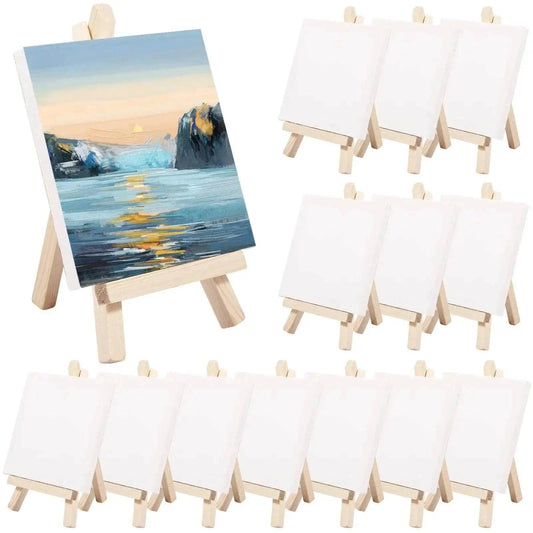  Durable Mini Canvas Easel Set - 14 Essential Pieces -  ToylandEU™