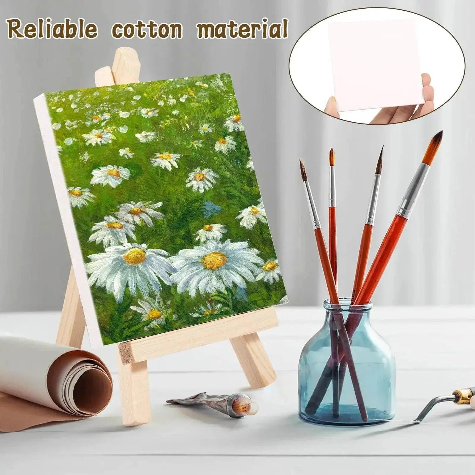  Durable Mini Canvas Easel Set - 14 Essential Pieces -  ToylandEU™