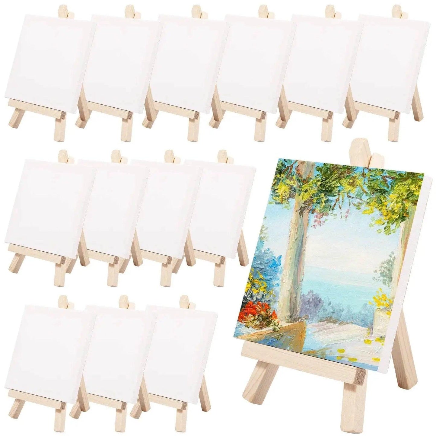  Durable Mini Canvas Easel Set - 14 Essential Pieces -  ToylandEU™