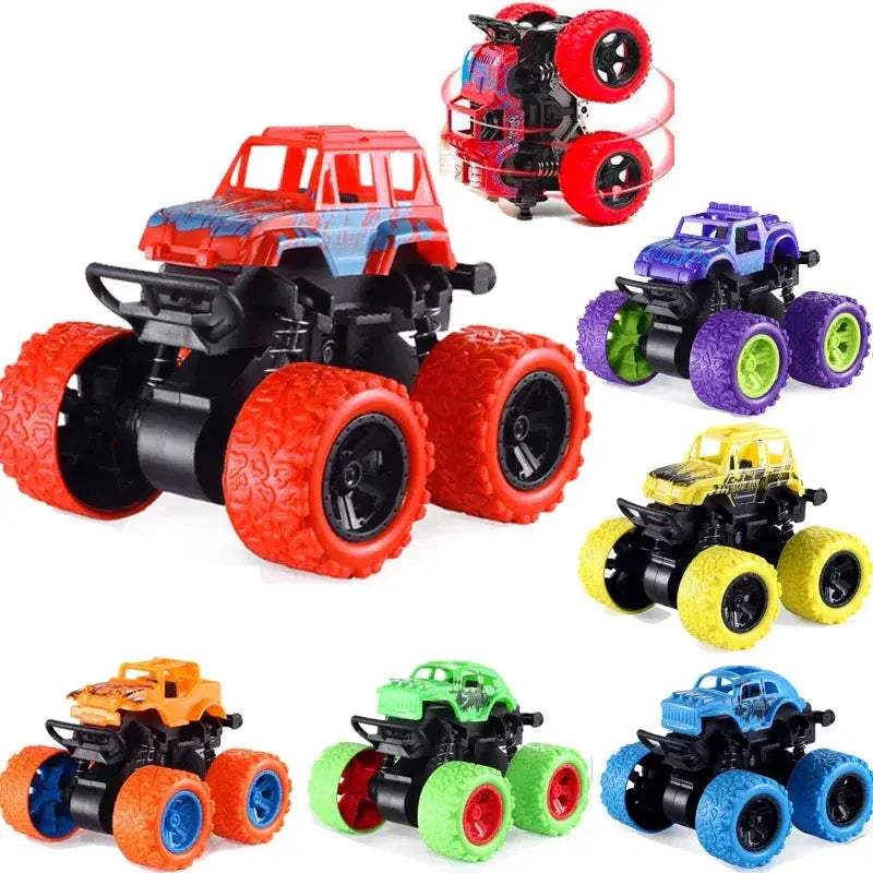 Durable Monster Truck Pull Back Car Four Wheel Drive Toy - ToylandEU