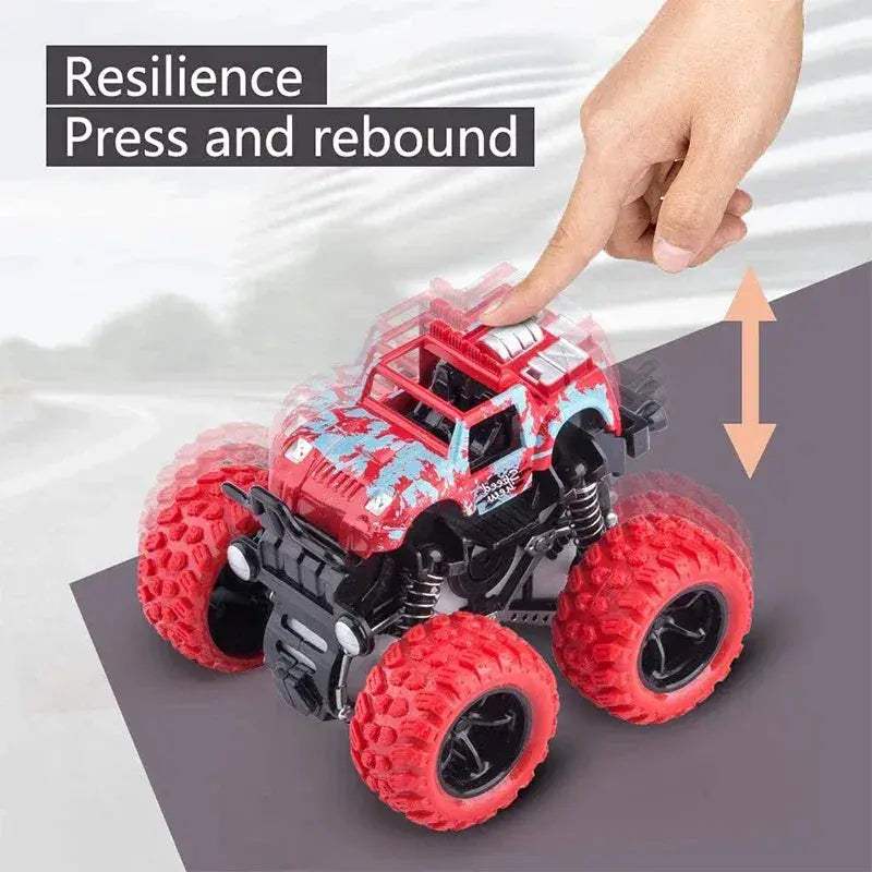 Durable Monster Truck Pull Back Car Four Wheel Drive Toy - ToylandEU