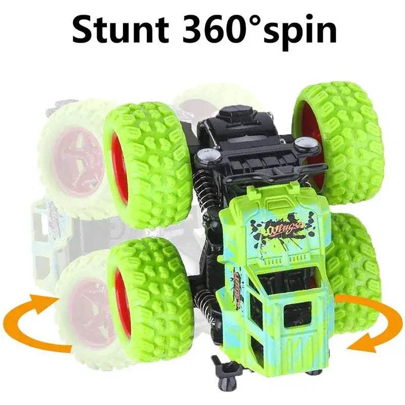 Durable Monster Truck Pull Back Car Four Wheel Drive Toy - ToylandEU