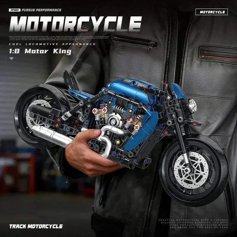 Durable Night Racer Motorcycle Building Blocks Set For Kids - ToylandEU