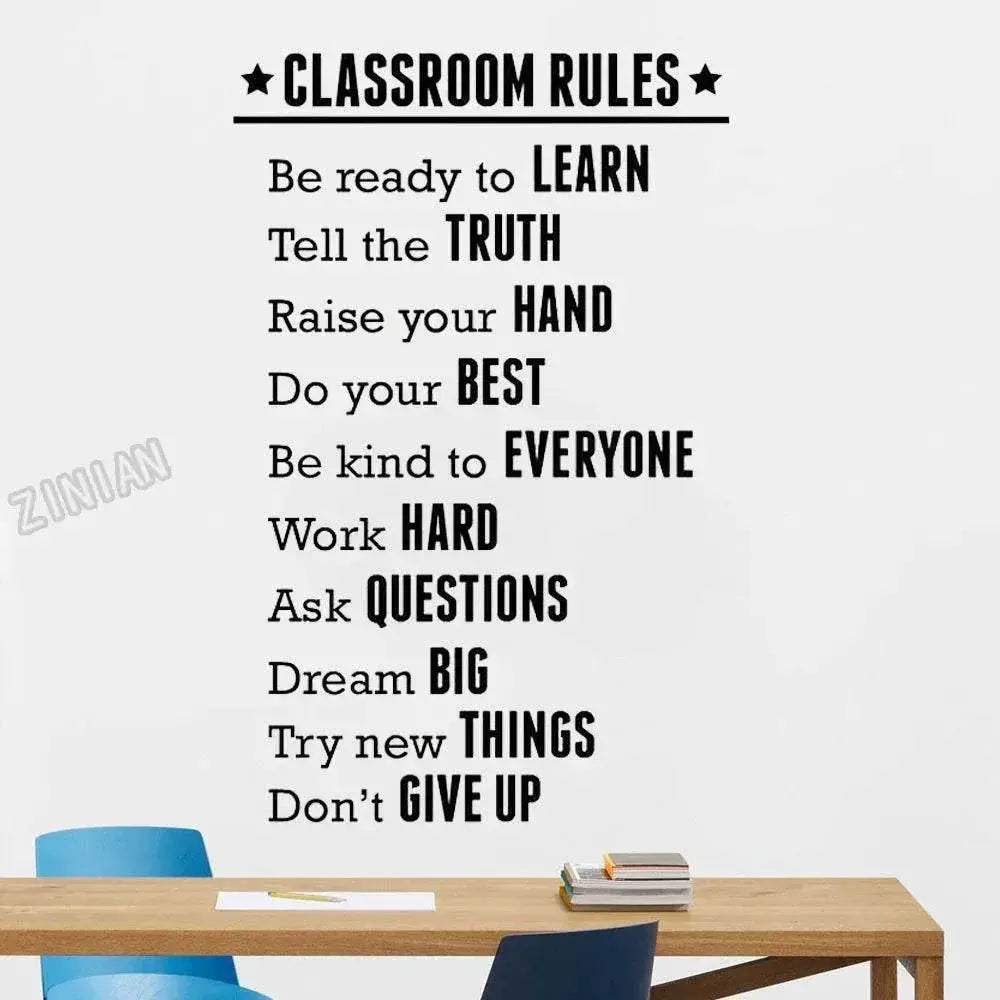  Durable Non Toxic Classroom Rules Sticker Toyland EU -  ToylandEU™