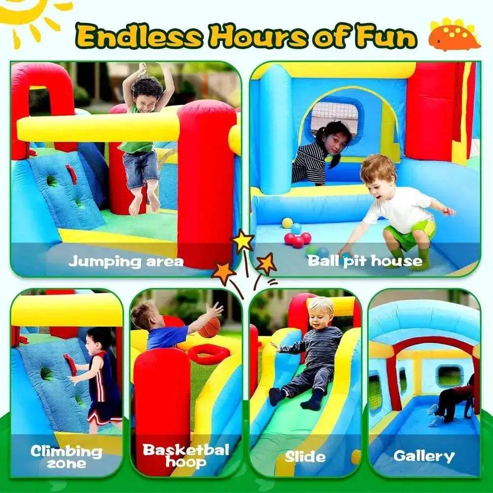 Durable Non Toxic Inflatable Bounce House With Slide And Pool - ToylandEU