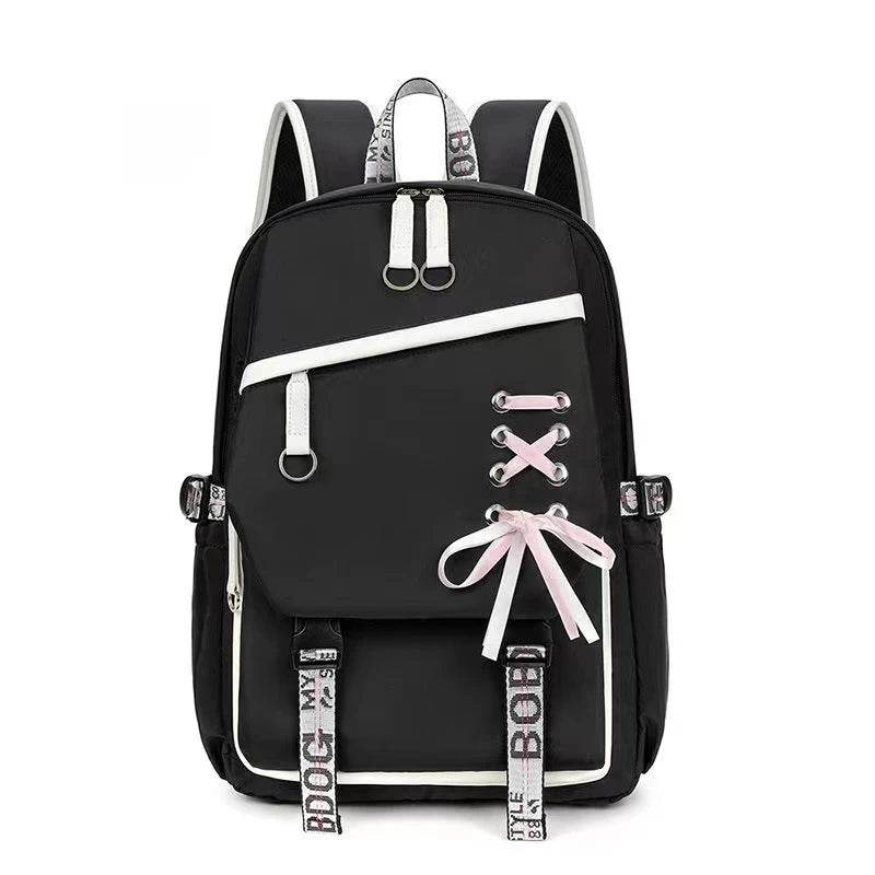 Durable Nylon School Backpack Splashproof For Teen Girls - ToylandEU