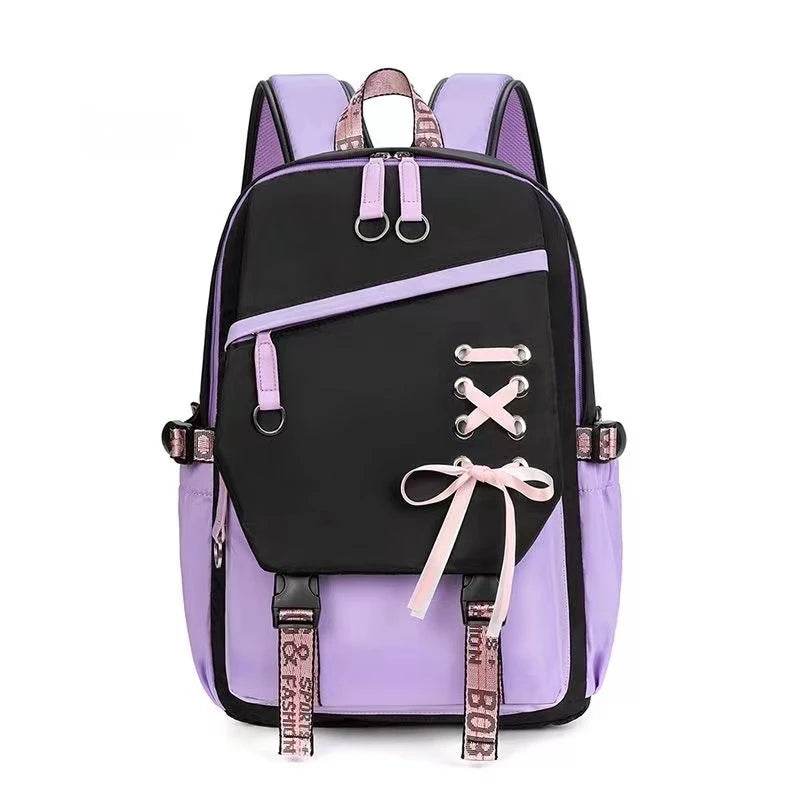 Durable Nylon School Backpack Splashproof For Teen Girls - ToylandEU