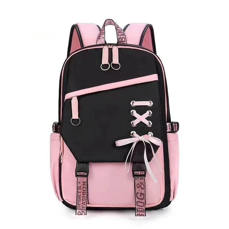 Durable Nylon School Backpack Splashproof For Teen Girls - ToylandEU