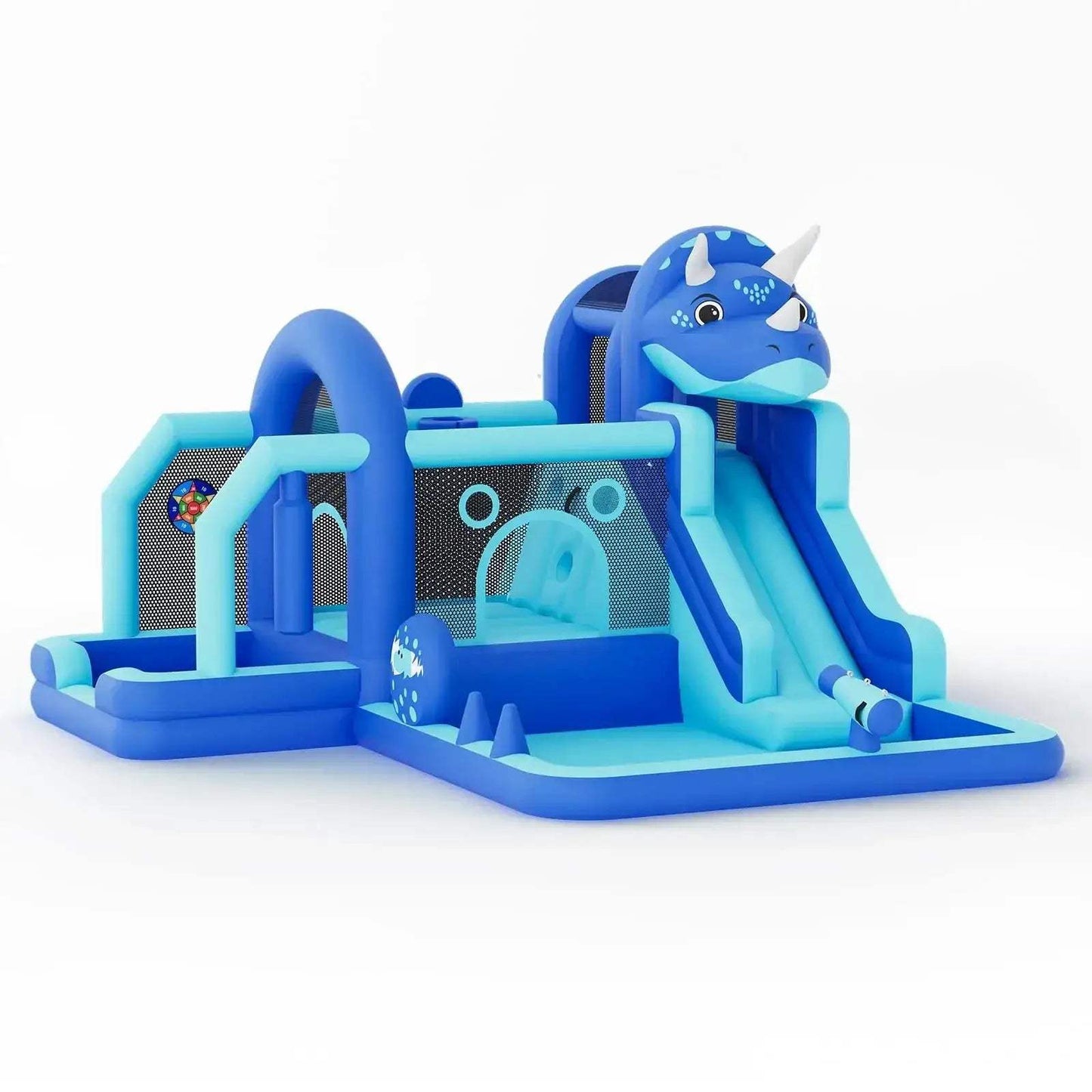 Durable Oxford Cloth Inflatable Dinosaur Bounce House With Slide - ToylandEU