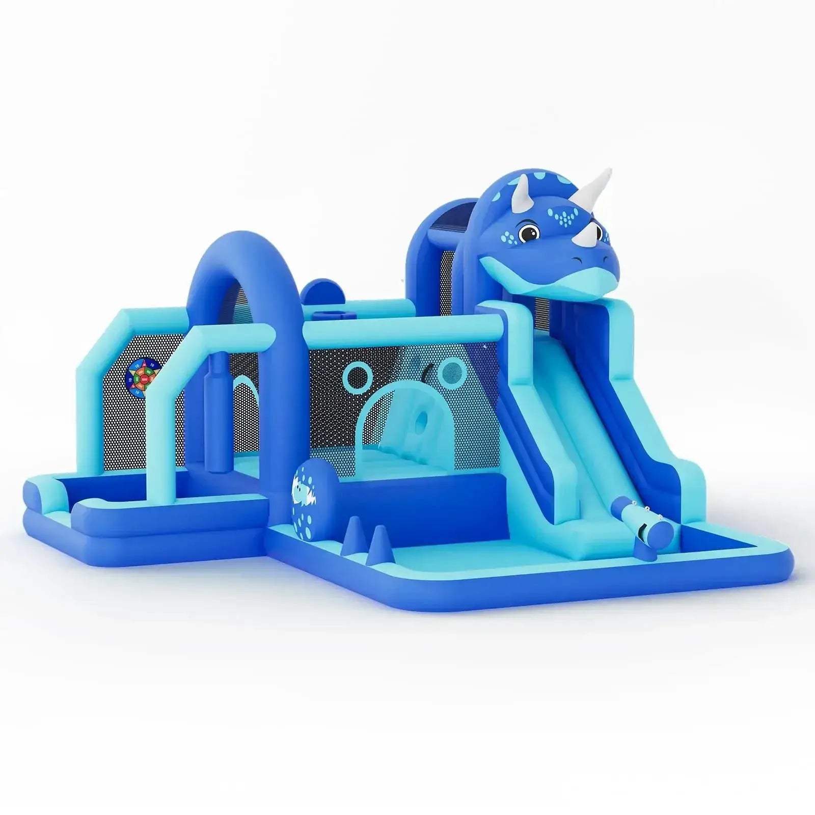 Durable Oxford Cloth Inflatable Dinosaur Bounce House With Slide - ToylandEU