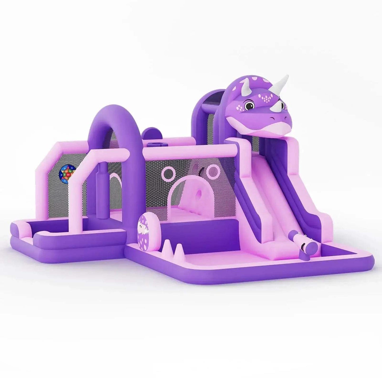 Durable Oxford Cloth Inflatable Dinosaur Bounce House With Slide - ToylandEU