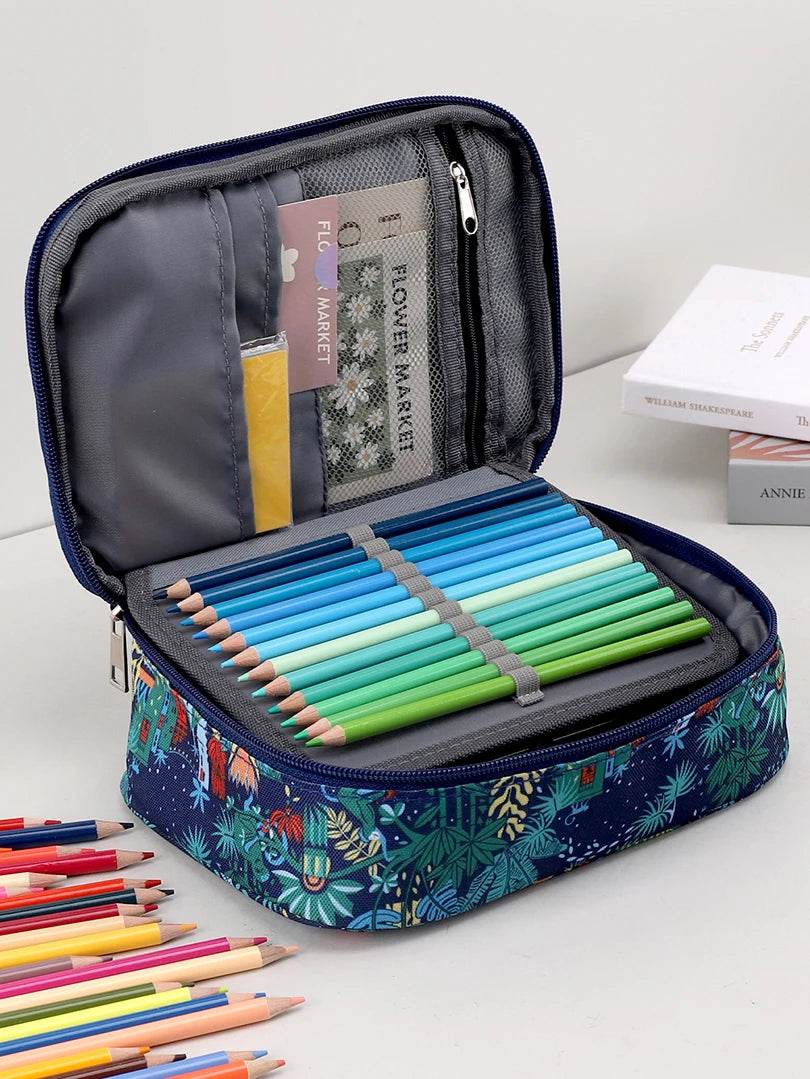 Durable Oxford Pencil Case Large 72 Hole Capacity School - ToylandEU