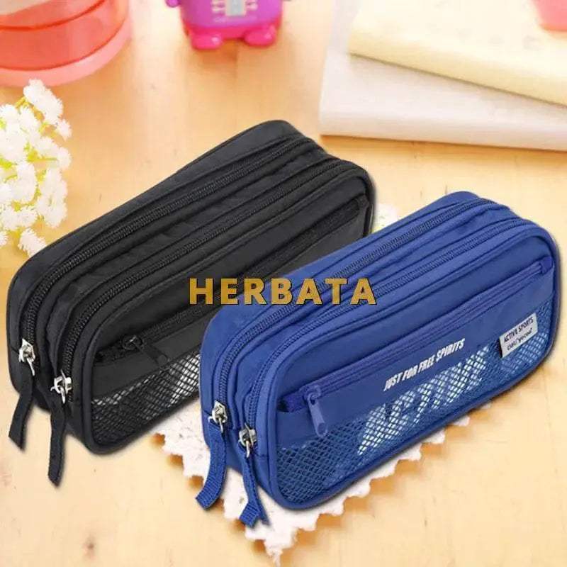 Durable Oxford Pencil Case Multi Layer Capacity Boys School - ToylandEU