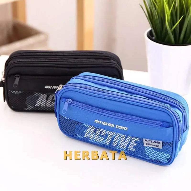 Durable Oxford Pencil Case Multi Layer Capacity Boys School - ToylandEU