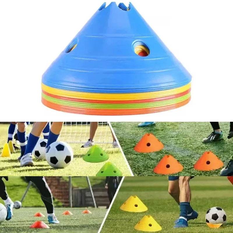 Durable PVC Agility Cones With Holes 15cm For Multi Sport Drills - ToylandEU