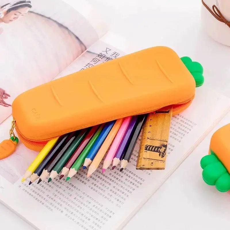  Durable Pencil Case 23cm Carrot Silicone Toyland EU -  ToylandEU™