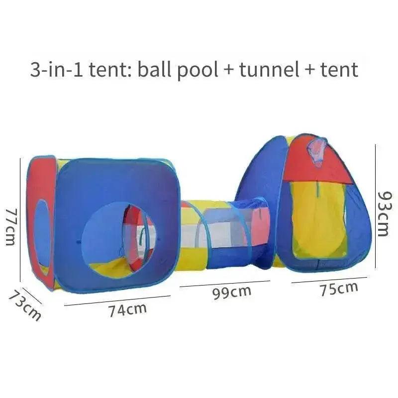  Durable Play Tent 3in1 Tunnel Ball Pool Toyland EU -  ToylandEU™