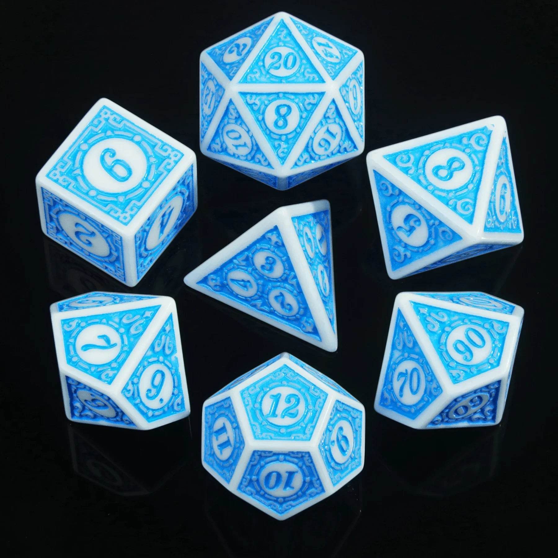 Durable Polyhedral Dice Set with 16mm to 20mm Sizes for Board Games and Educational Math Activities - ToylandEU
