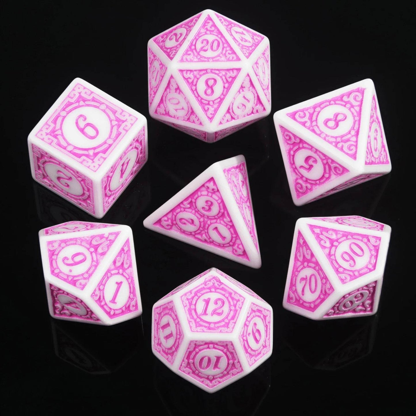 Durable Polyhedral Dice Set with 16mm to 20mm Sizes for Board Games and Educational Math Activities - ToylandEU