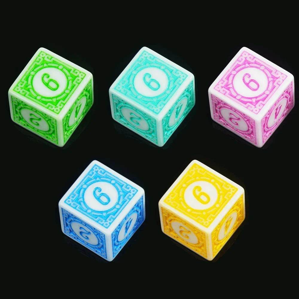 Durable Polyhedral Dice Set with 16mm to 20mm Sizes for Board Games and Educational Math Activities - ToylandEU
