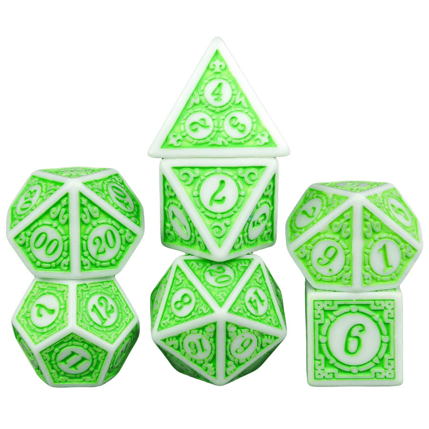 Durable Polyhedral Dice Set with 16mm to 20mm Sizes for Board Games and Educational Math Activities - ToylandEU
