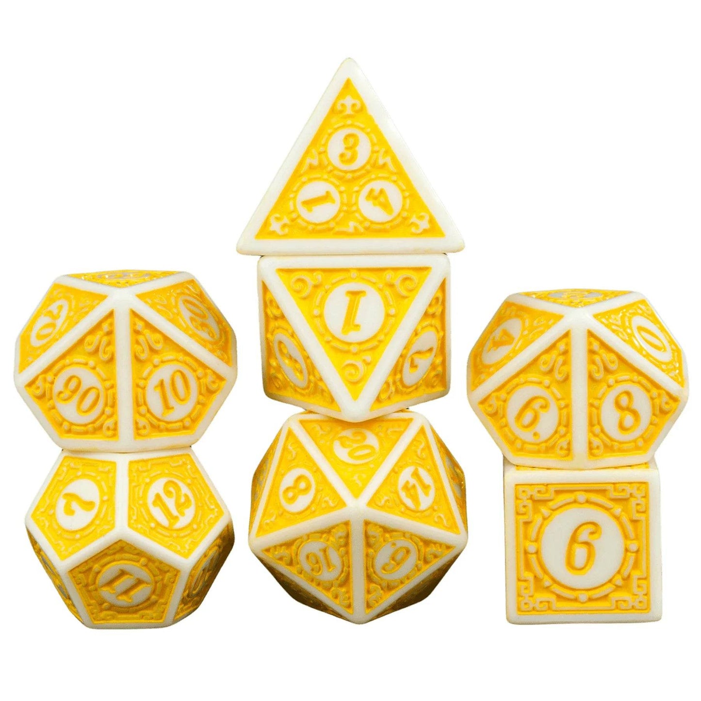 Durable Polyhedral Dice Set with 16mm to 20mm Sizes for Board Games and Educational Math Activities - ToylandEU