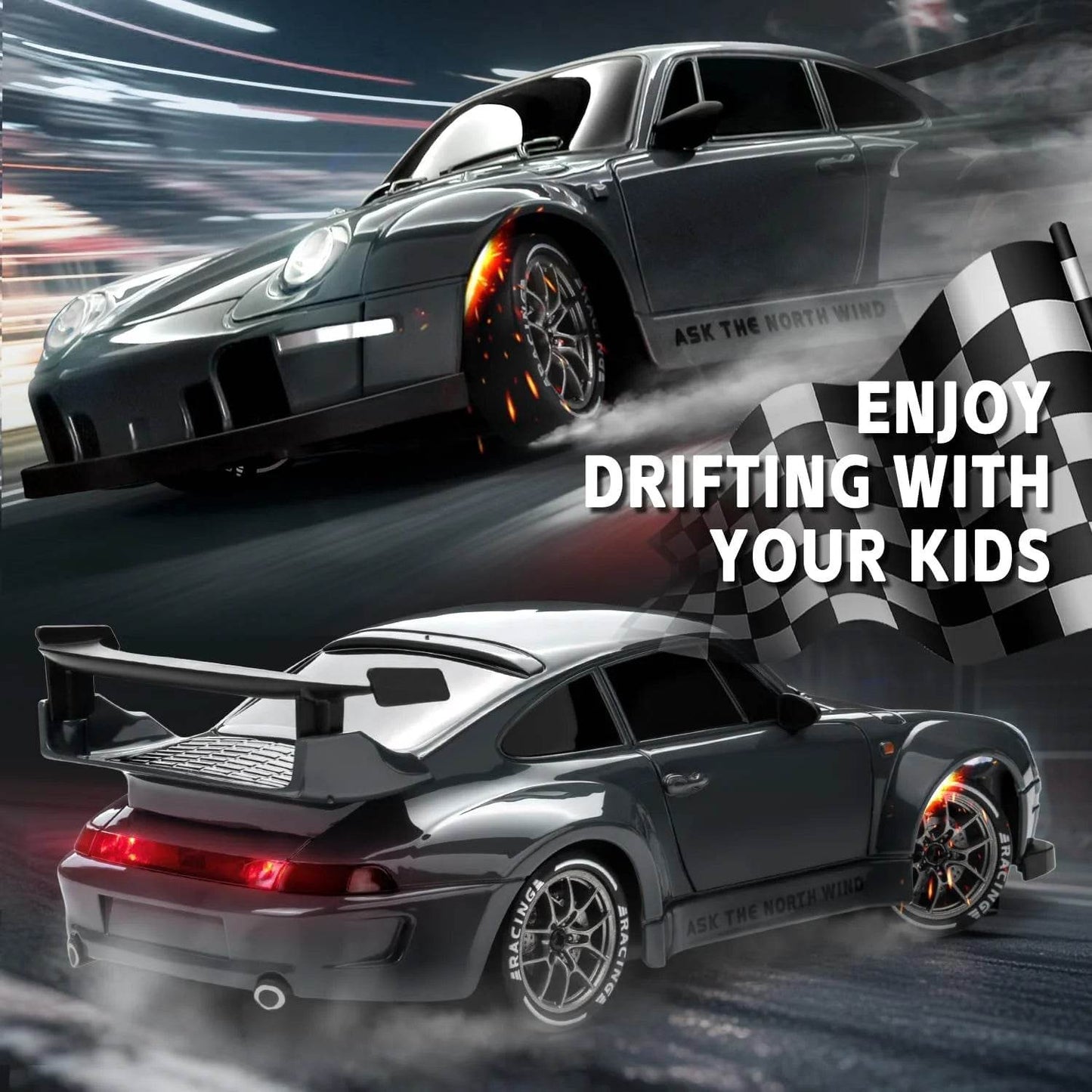 Durable RC Drift Car Dual Drifting Tires For Adults And Kids - ToylandEU