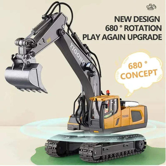  RC Excavator Remote Control Toy CE Certified Durable -  ToylandEU™