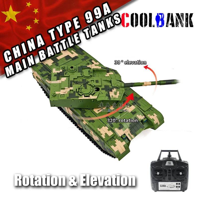 Durable RC Tank Metal Tracks Scale 1 To 16 For Kids - ToylandEU