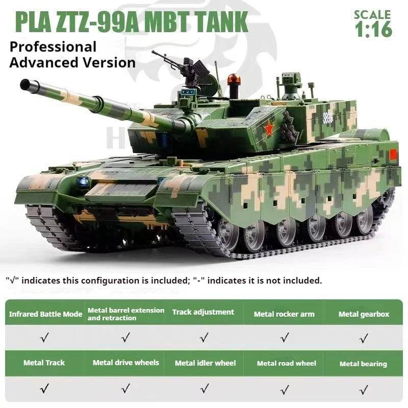 Durable RC Tank Metal Tracks Scale 1 To 16 For Kids - ToylandEU