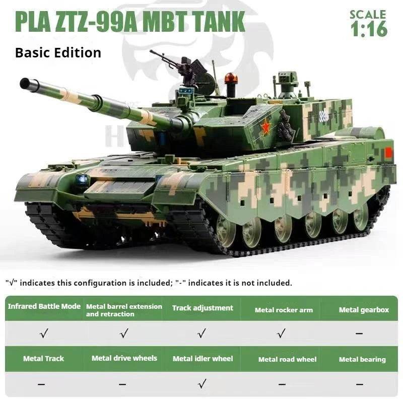 Durable RC Tank Metal Tracks Scale 1 To 16 For Kids - ToylandEU