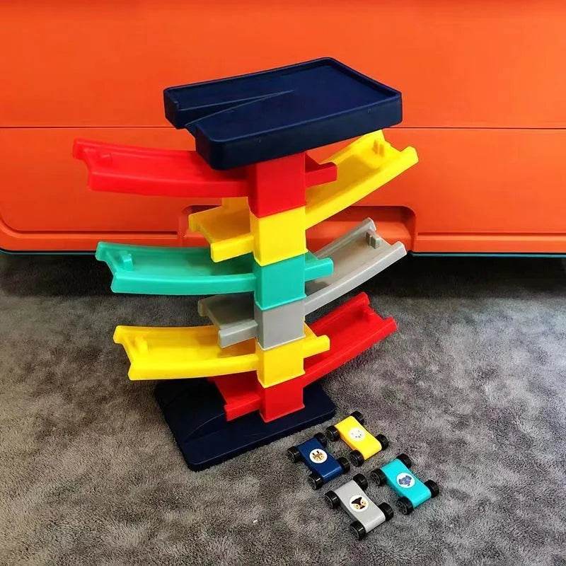 Durable Racing Car Toys Track Set Gas Station For Kids - ToylandEU