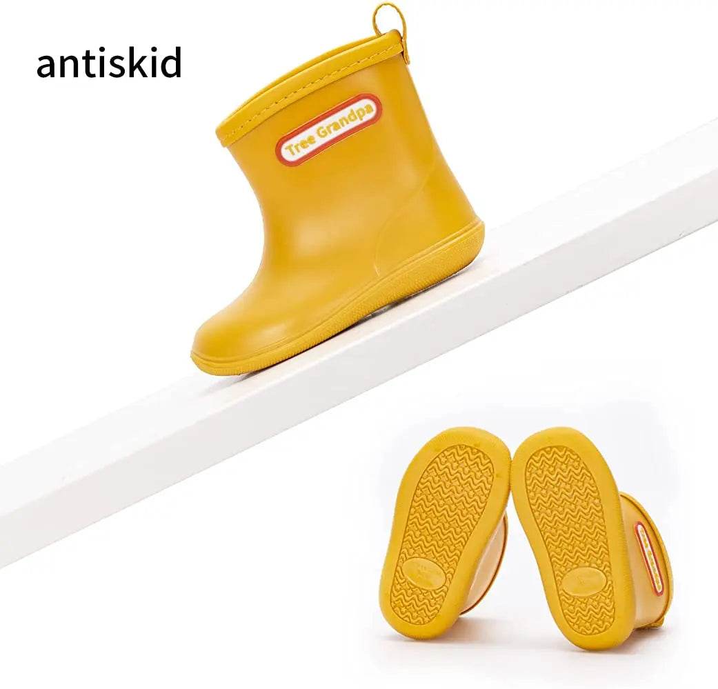 Durable Rain Boots Easy On Waterproof Unisex Toddler Shoes - ToylandEU