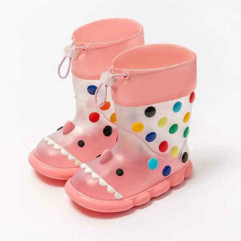 Durable Rain Boots Transparent Cartoon Shark For Kids - ToylandEU