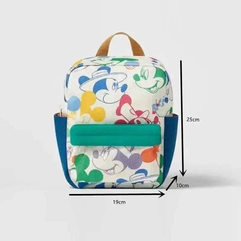 Durable School Backpack Disney Minnie Cartoon Design With Zipper Closure And Adjustable Straps For Girls Kindergarten - ToylandEU