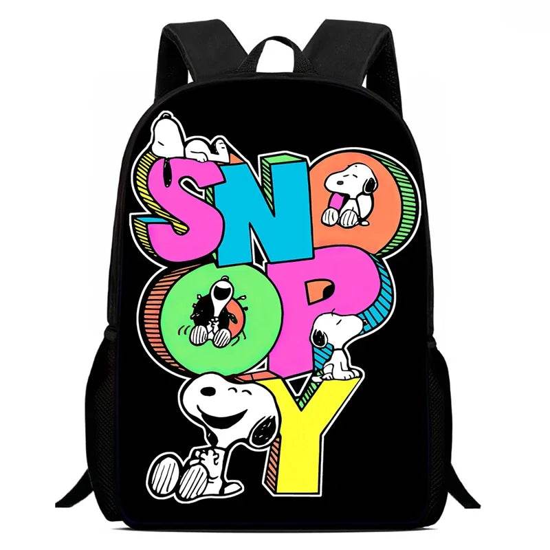 Durable School Backpack With Cartoon Snoopy For Kids - ToylandEU