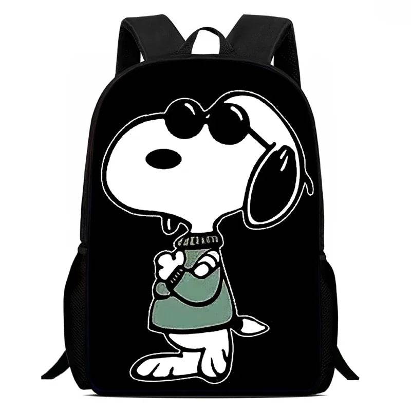 Durable School Backpack With Cartoon Snoopy For Kids - ToylandEU