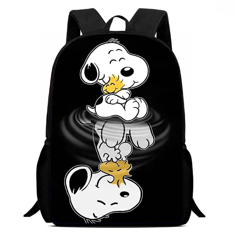 Durable School Backpack With Cartoon Snoopy For Kids - ToylandEU