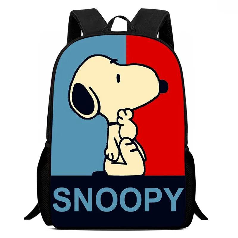 Durable School Backpack With Cartoon Snoopy For Kids - ToylandEU
